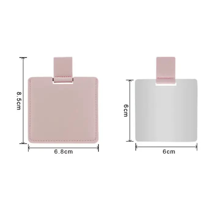 Mini miroir de maquillage ultra-fin en métal