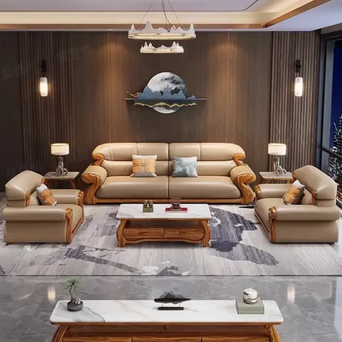 Canapé d'angle de luxe avec accoudoirs, grand canapé romantique à coussins, élégant divano da soggiorno, accessoires pour la maison