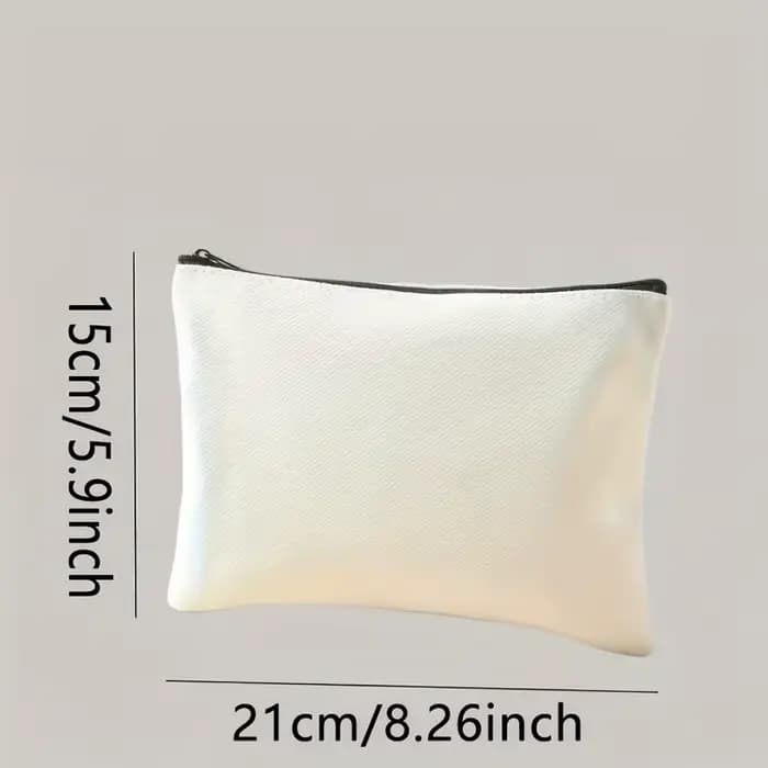 Pochette cosmétique personnalisée - Trousse de maquillage élégante pour femme avec fermeture éclair sécurisée et nom personnalisé
