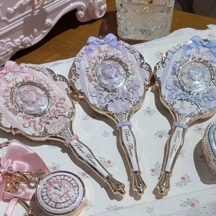 Miroir de poche Flower Know Bunny Garde Series
