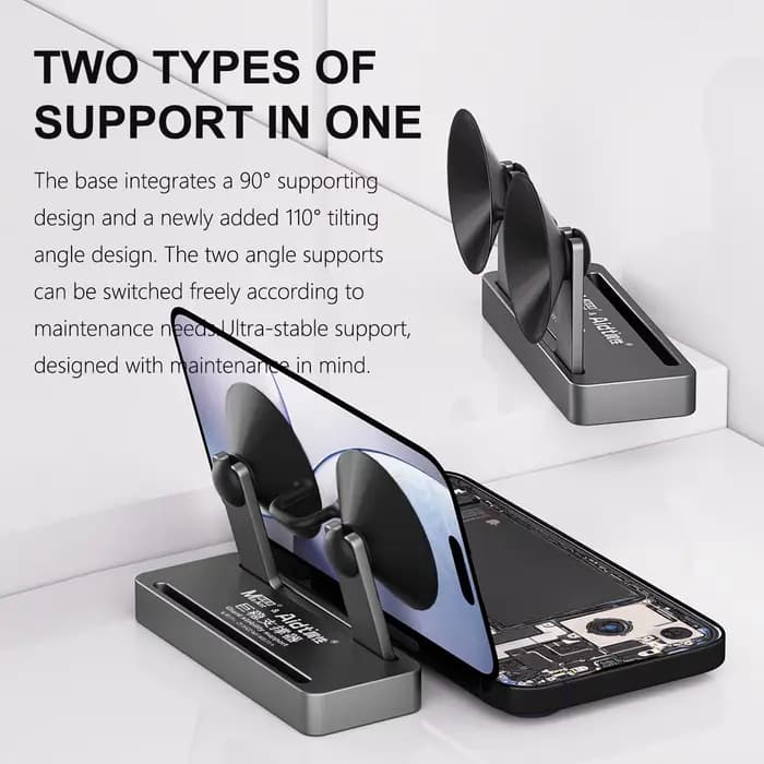 MaAnt Support de stabilité géant pour l'entretien du téléphone portable, forte aspiration, batterie LCD, réparation de la carte mère, outil de démontage