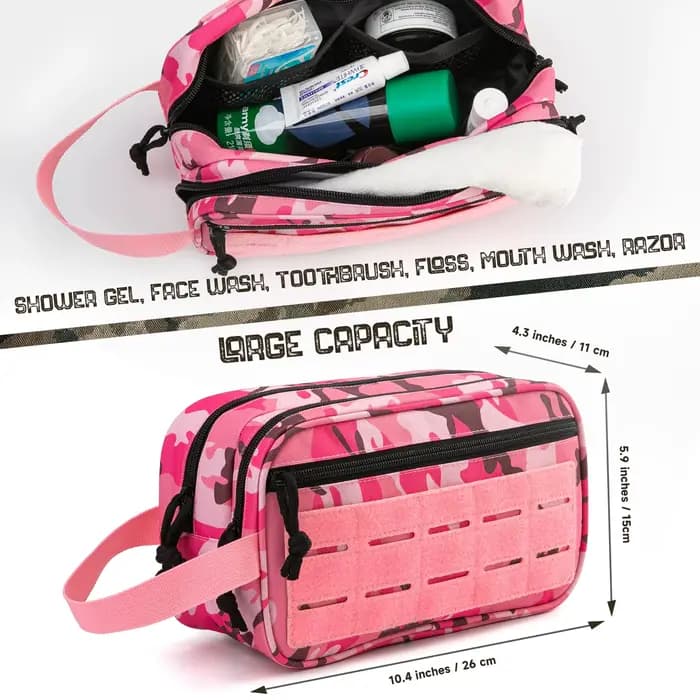Trousse de toilette tactique pour femme