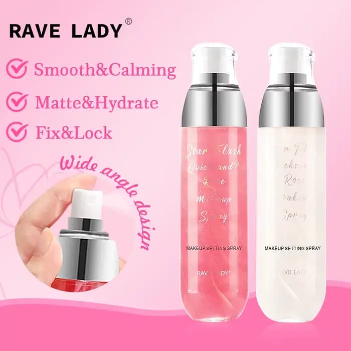 Rave Lady 115ml visage hydratant Spray tonique étoile Flash sables mouvants Rose