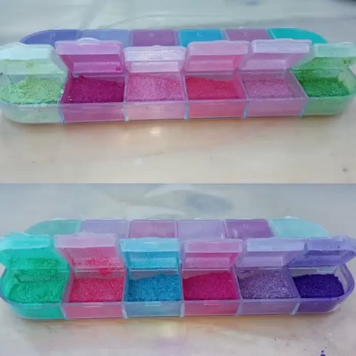 Poudre à ongles sirène effet miroir