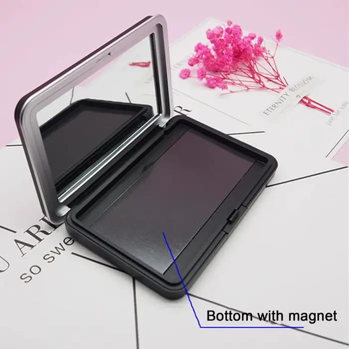 1Pc noir mat vide magnétique cosmétiques Palette fard à paupières