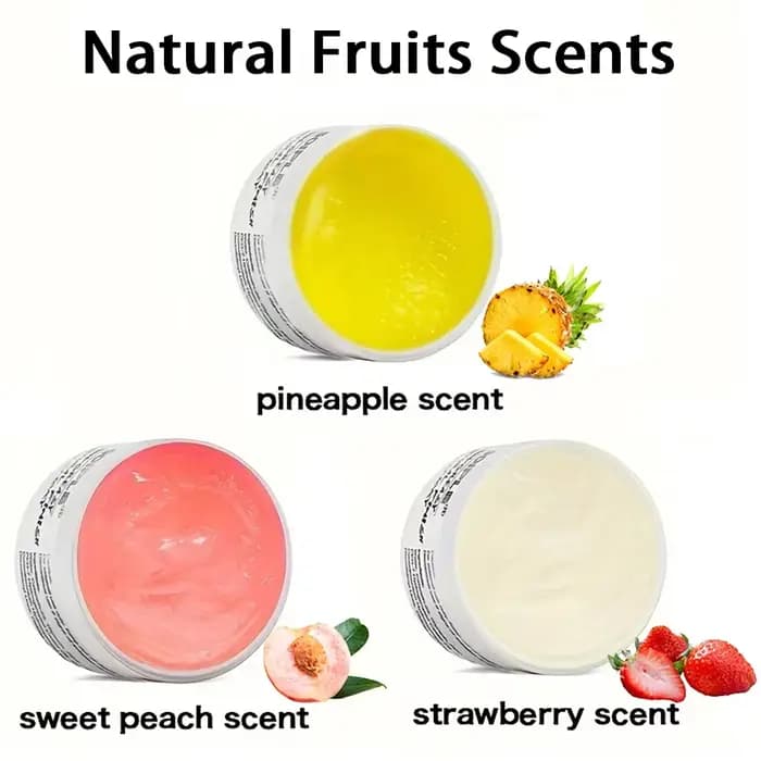 GOIPLE 30g Kit de cire de contrôle des bords pour femmes Gel coiffant Non gras petite taille Gel de ligne de cheveux lisse longue durée avec Kit de brosse