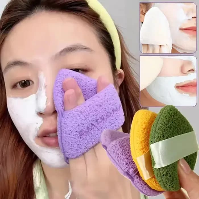Éponge nettoyante exfoliante pour le visage