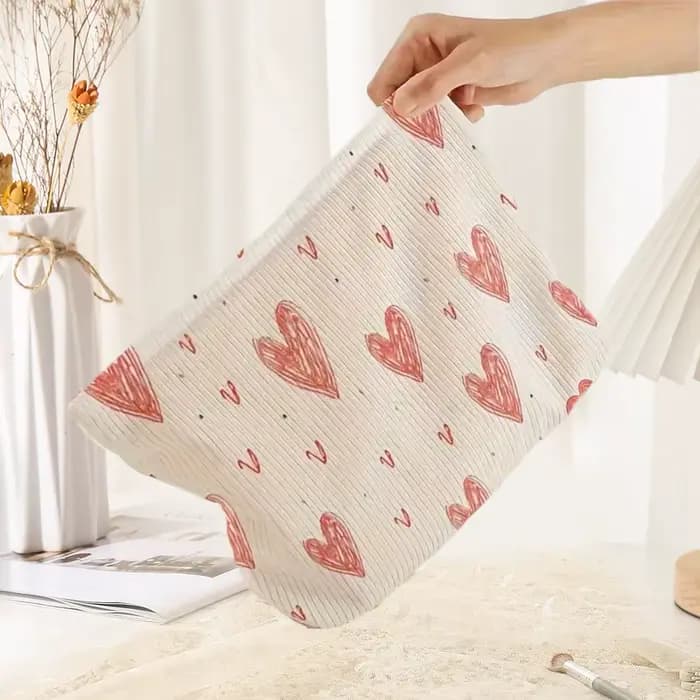 Sac de maquillage imprimé à motif de lèvres