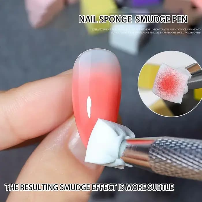 100 pinceaux éponge dégradés pour nail art, pinceau pour vernis gel, poudre pailletée, accessoire de manucure