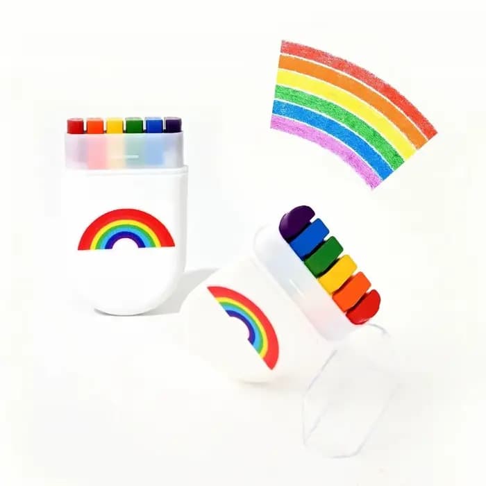Accessoires de peinture DIY, bâton de peinture pour le visage arc-en-ciel, couleurs vives non toxiques, peinture pour le visage et le corps, soluble dans l'eau, peinture corporelle 6 couleurs