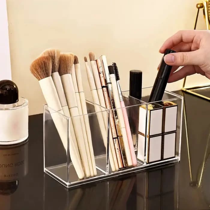 Boîte de rangement pour pinceaux de maquillage