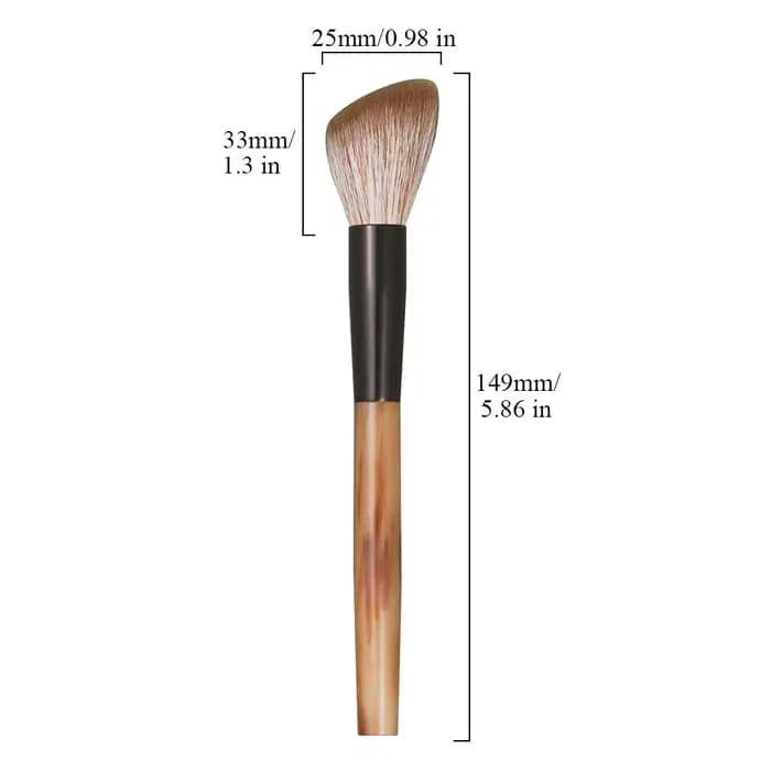 Pinceau de maquillage artisanal en poils de chèvre Kolinsky