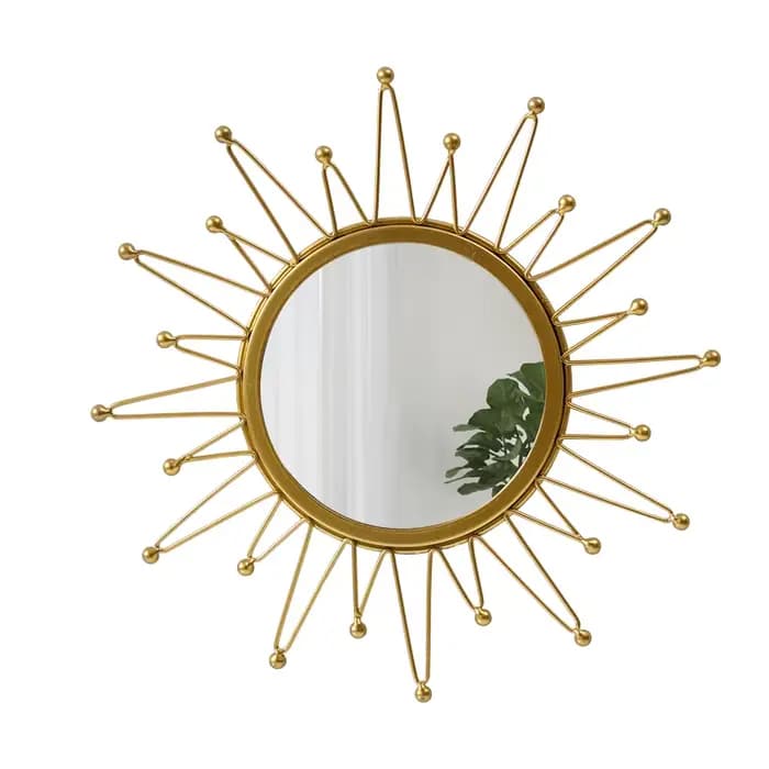 Petit miroir De maquillage doré esthétique pour filles