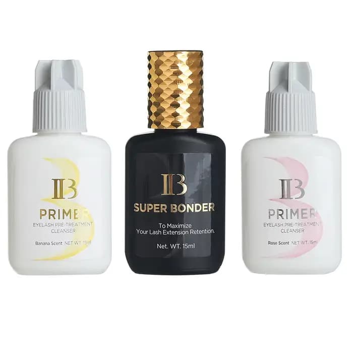 I Beauty Primer Collect Super Bonder Agent fixateur Extension de cils apprêt clair nettoyant ib parfum banane Rose