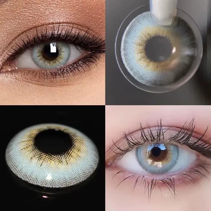 VISUASHOW LA Girl Lentilles de contact colorées vertes 3 tons 14