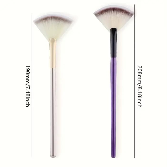 Brosse à reflets en forme d'éventail
