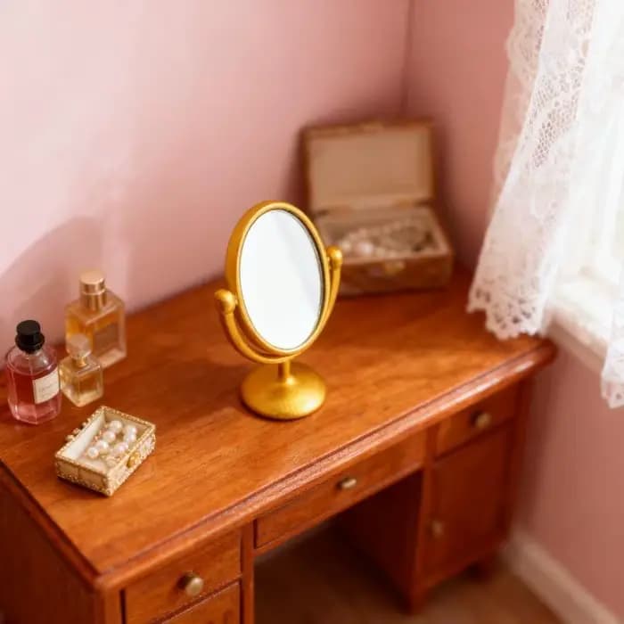 1 pièce Miroir miniature rétro