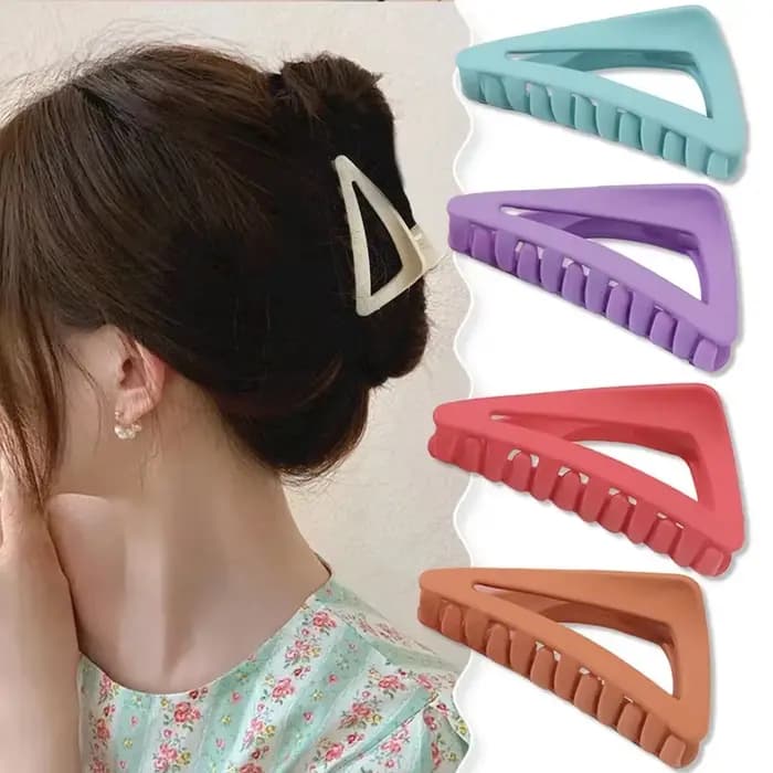 Pince à Cheveux Triangle Givrée pour Femme et Fille