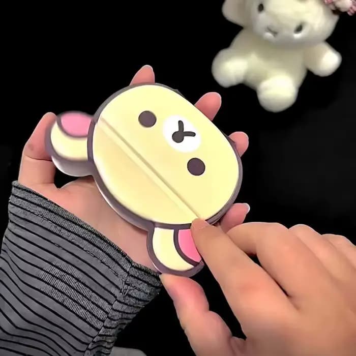 Miroir de maquillage pliable Rilakkuma