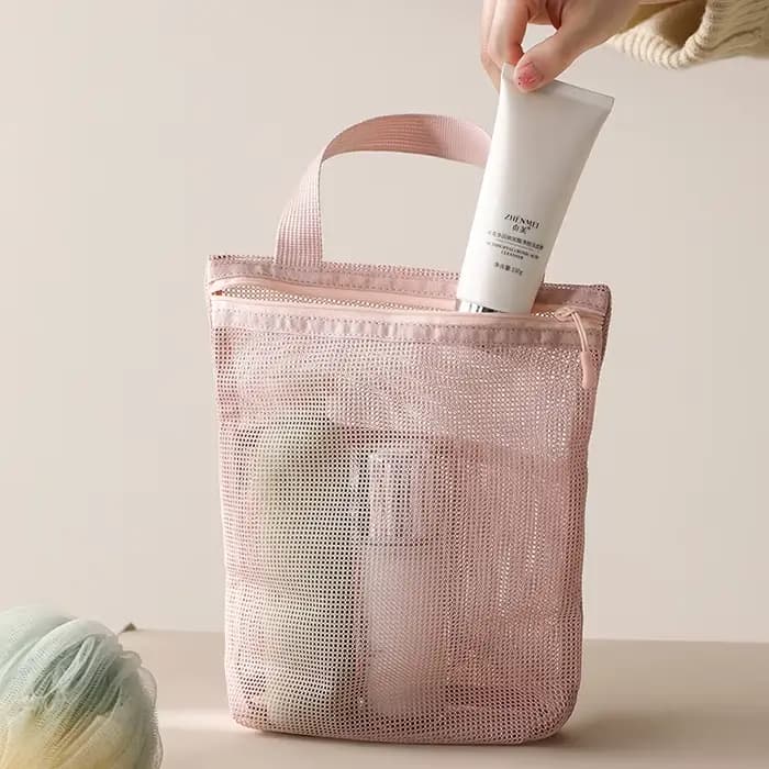 Trousse de toilette portable 23x26cm avec poignée pratique