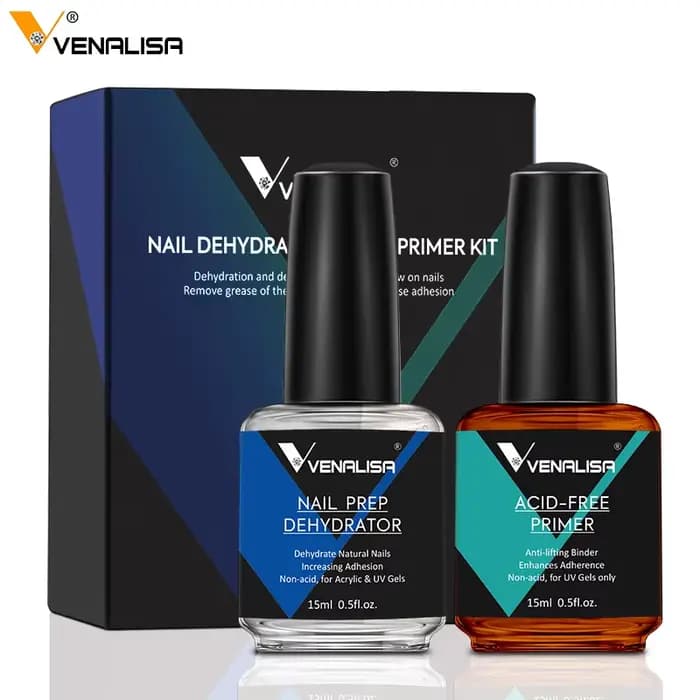 VENALISA Bonder déshydrateur de préparation des ongles et apprêt sans ACID acrylique UV Gel Base couche