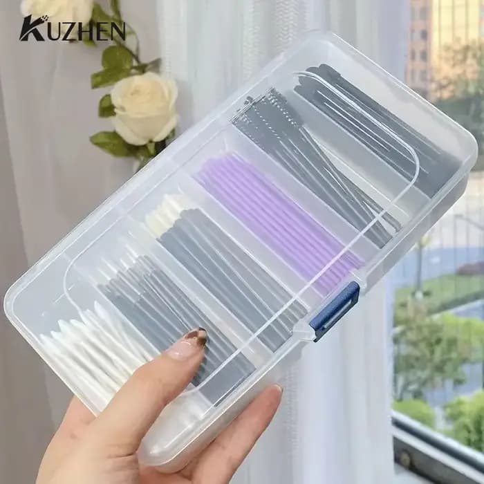 Pinces à cheveux en plastique portables transparentes à 5/6 grilles