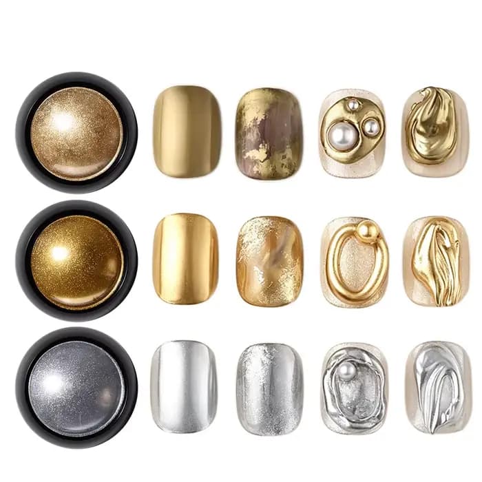 Poudre magique pour ongles en 3 couleurs