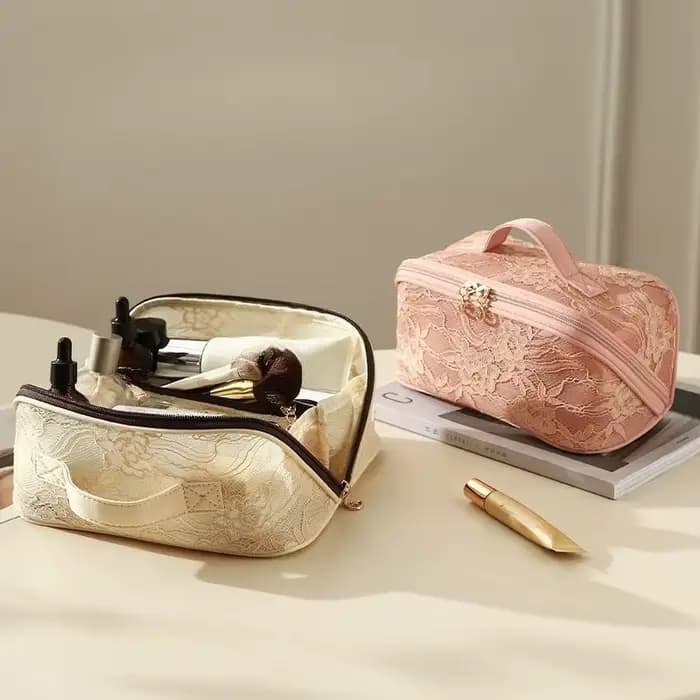 Sacs de maquillage en dentelle pour femmes