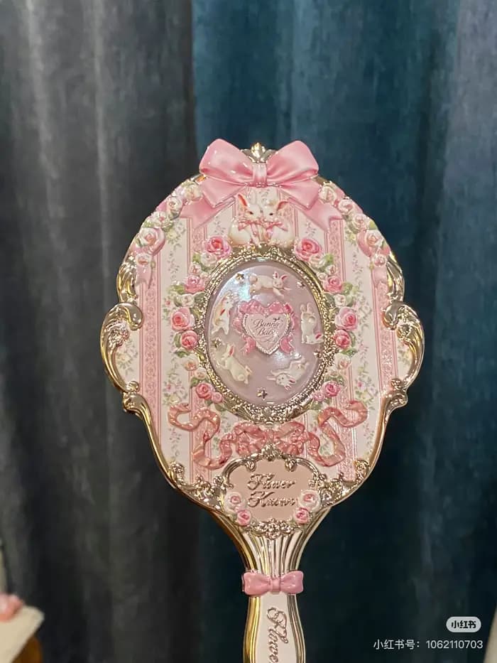 Miroir de poche Flower Know Bunny Garde Series