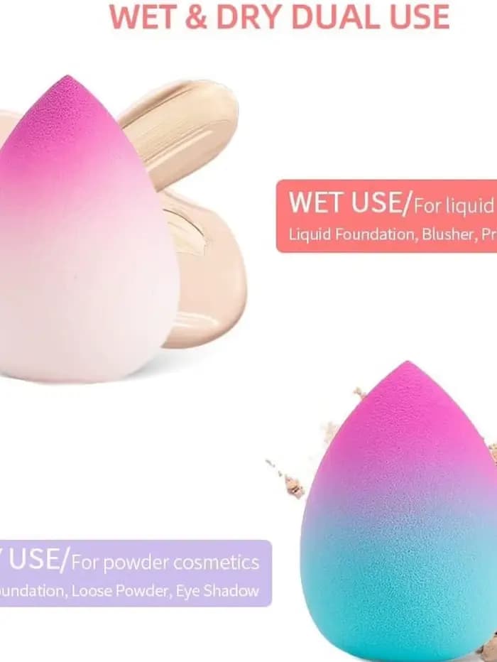 Lot de 5 éponges de maquillage ombrées