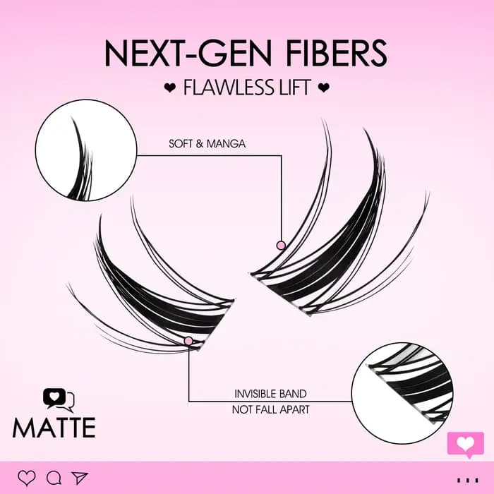 Kit de Cils en Grappes QIUNING Manga