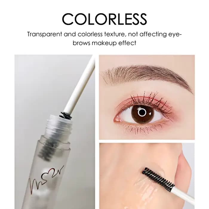 QIBEST Gel Sourcils Transparent Longue Durée Effet Naturel 3D Hydratant Coiffant Maquillage Savon