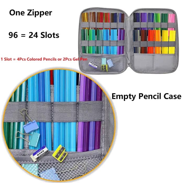 Trousse à crayons à 96/192 fentes