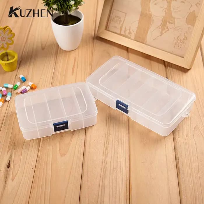 Pinces à cheveux en plastique portables transparentes à 5/6 grilles