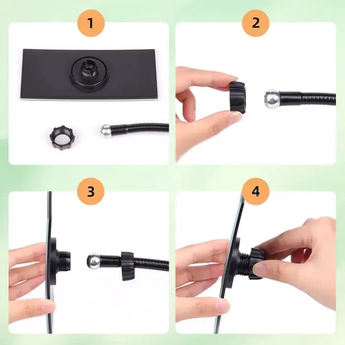 Miroir flexible à clipser pour salon de coiffure