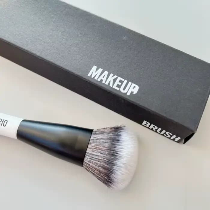 Pinceau de maquillage double embout F4 pour fond de teint