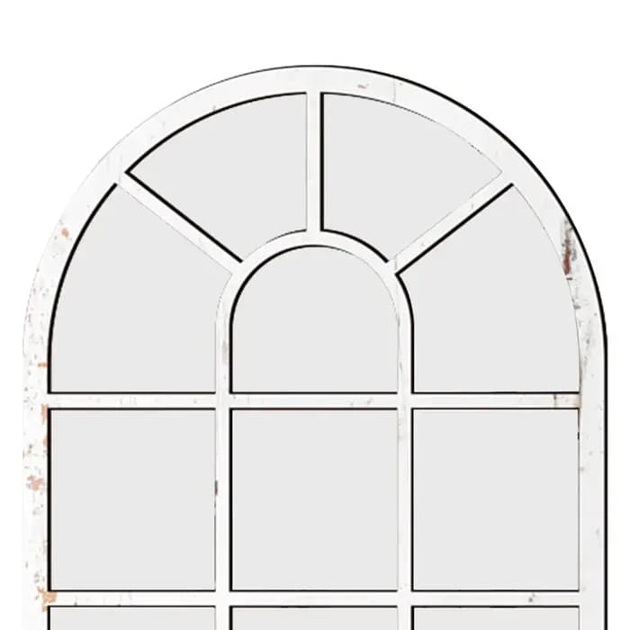 Miroir mural de fenêtre arquée en bois acrylique