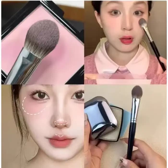 Pinceau à blush pour poudre, crème, liquide, outils de maquillage, nouveauté