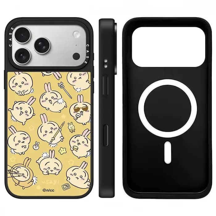 Coque de téléphone iPhone17 du dernier modèle Apple, marque Cartoon Anime Chiikawa Co, finition miroir iPhone16/15, coque de protection anti-chute