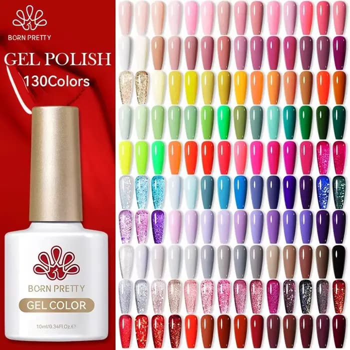 BORN PRETTY 130 couleurs Vernis à ongles Gel 10ml