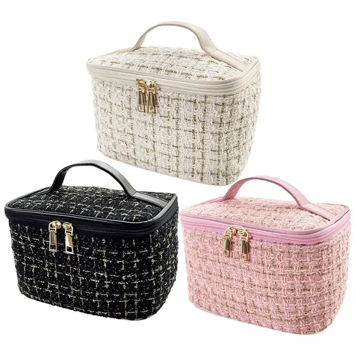 Nouveau Sac à Maquillage Tricoté pour Femme 2026 – Trousse