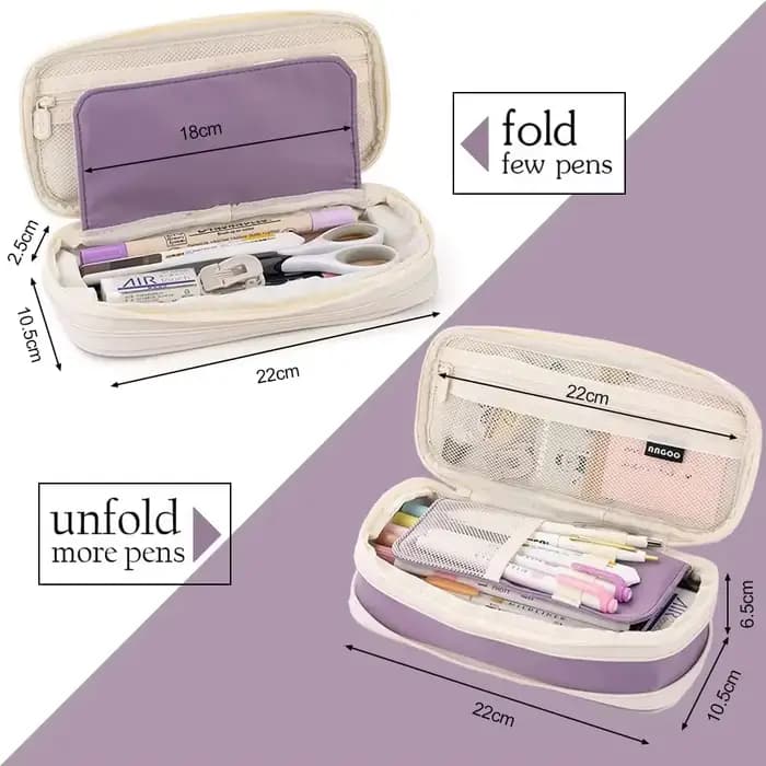 Trousse à crayons pliable mignonne