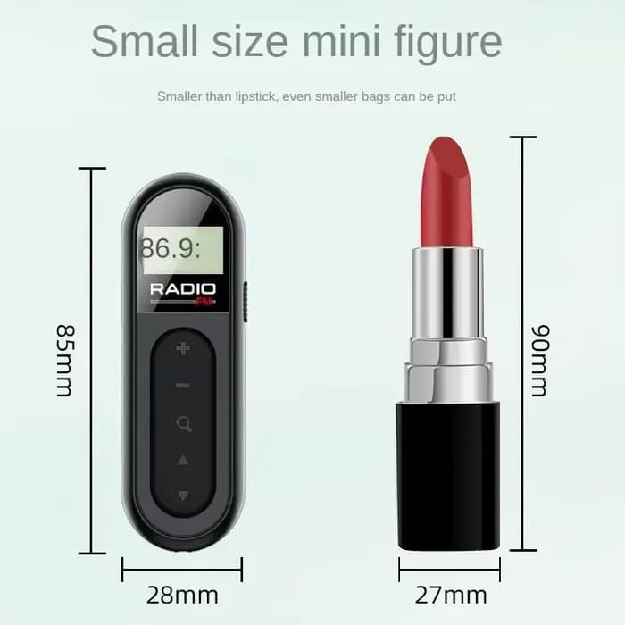 Mini radio FM portable, radio de poche multifonctionnelle pour les activités de plein air pour personnes âgées