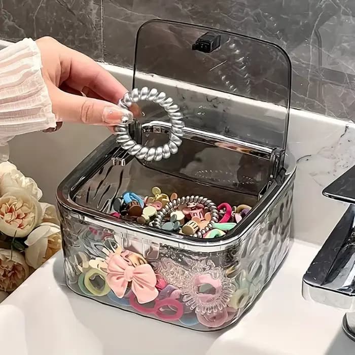 Boîte de rangement d'accessoires pour cheveux