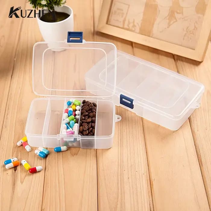 Pinces à cheveux en plastique portables transparentes à 5/6 grilles