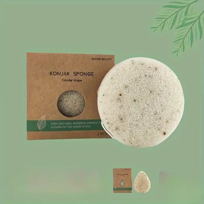 2 éponges Konjac pour un nettoyage en profondeur pour homme et femme
