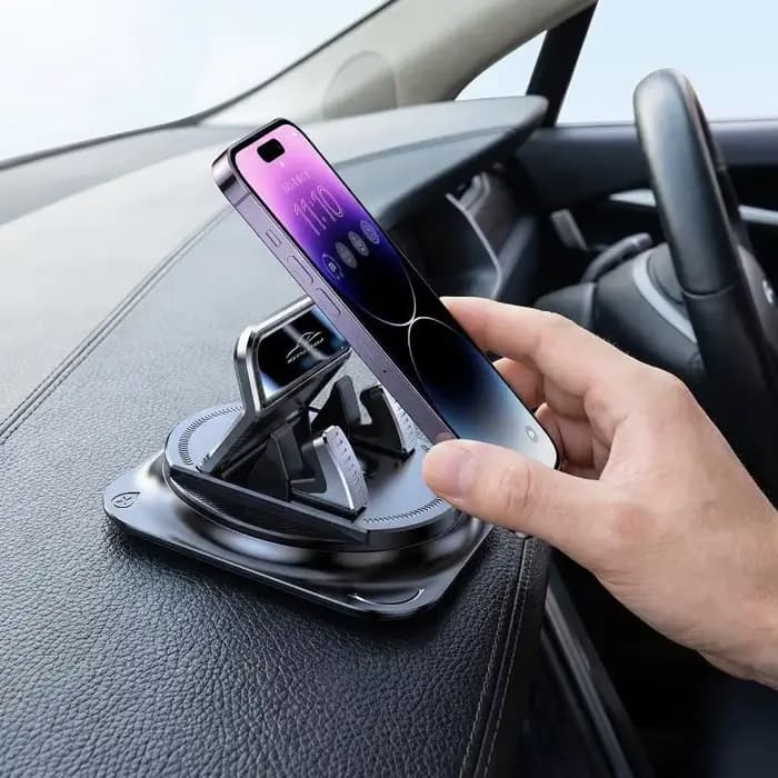 [CR] Fixateur de téléphone portable pour tableau de bord de voiture, support de téléphone portable universel stable à rotation 360°, accessoires pour voiture