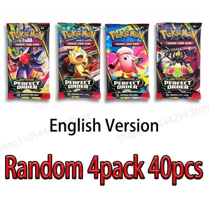 MEGA EVOLUTION Perfect Order 360 cartes Pokémon Écarlate et Violet Prismatic Evolutions Booster Battle Transaction Card en anglais