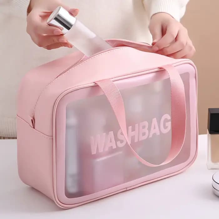 Sac de toilette portable en PU pour femmes et hommes