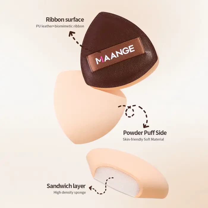 MAANGE 7 pinceaux de maquillage et 2 éponges